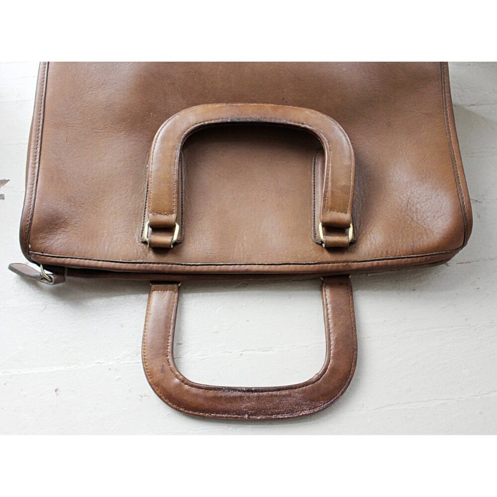 Coach Vintage - Putty Slim Satchel 9430 Handbag, 1970s/80s - 0001 Serial - Picture 9 of 14